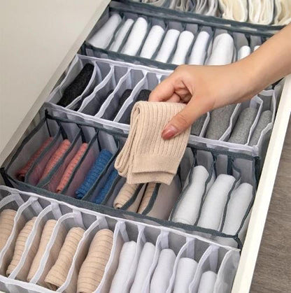 Belro storage boxes for underwear, organized clothing and lingerie storage solution, compact and stackable for closet organization