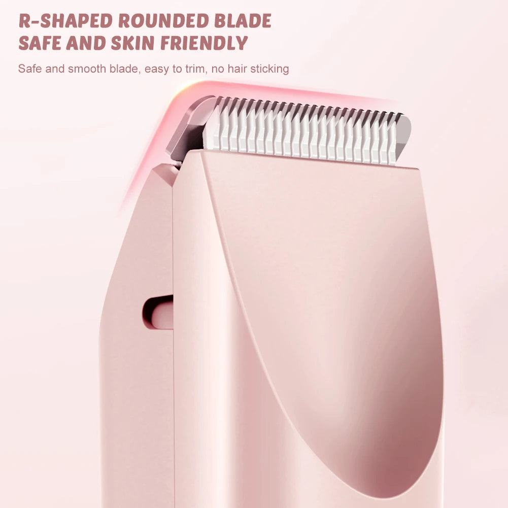 Belro gentle electric hair trimmer for women, compact personal care appliance with ergonomic design and adjustable trimming head