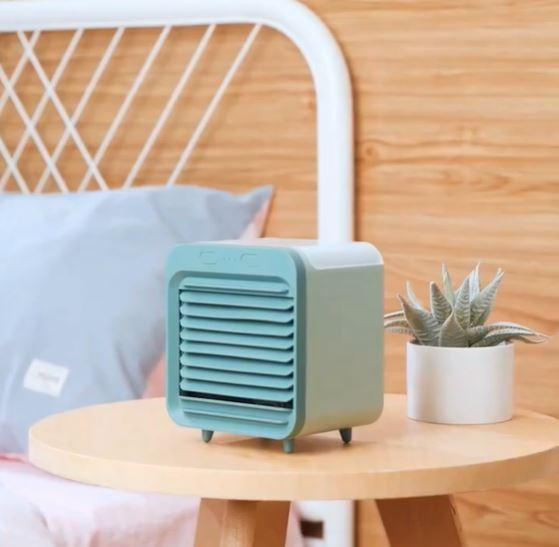 Mini water-cooled air conditioner by Belro, compact outdoor cooling unit for home and garden use.