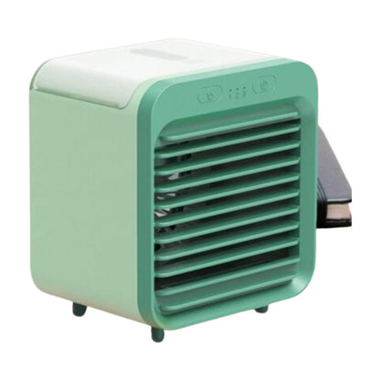 Mini water-cooled air conditioner by Belro for outdoor use, compact unit with cooling vents and water tank, ideal for home and garden.