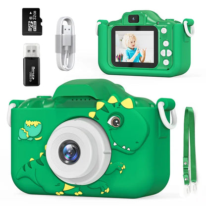 Belro digital children's camera with 32GB memory card, compact electronic device for kids to take photos and videos.