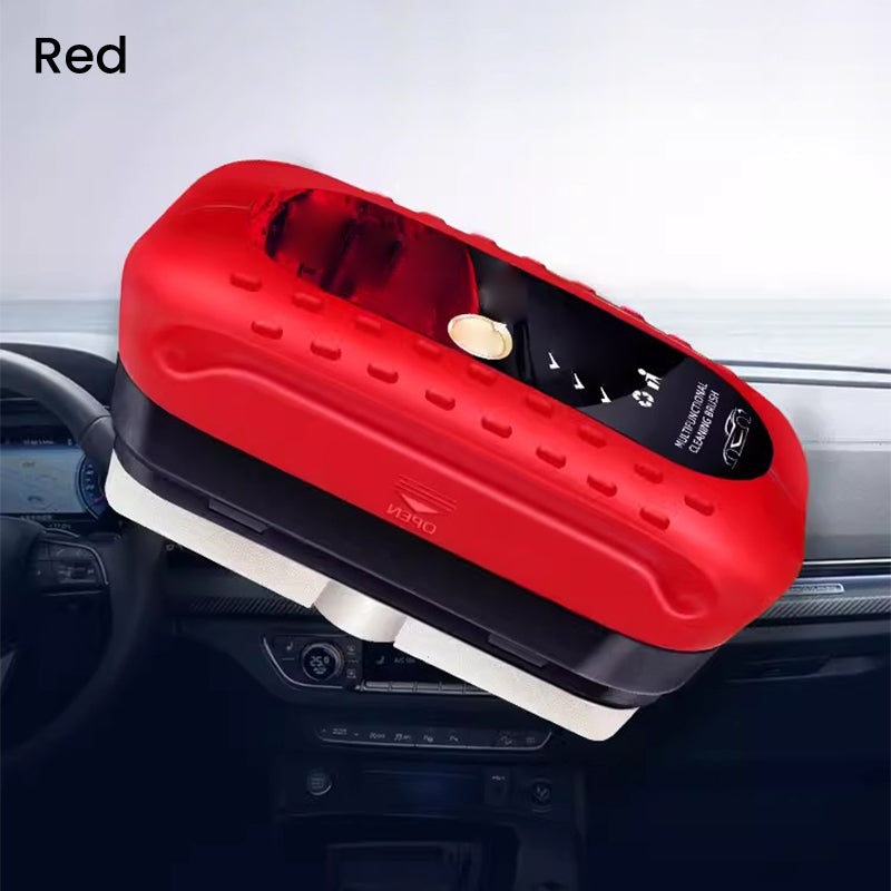 Belro Efficient Car Glass Oil Film Cleaner showing a clean, streak-free car window with clear visibility and smooth glass surface.