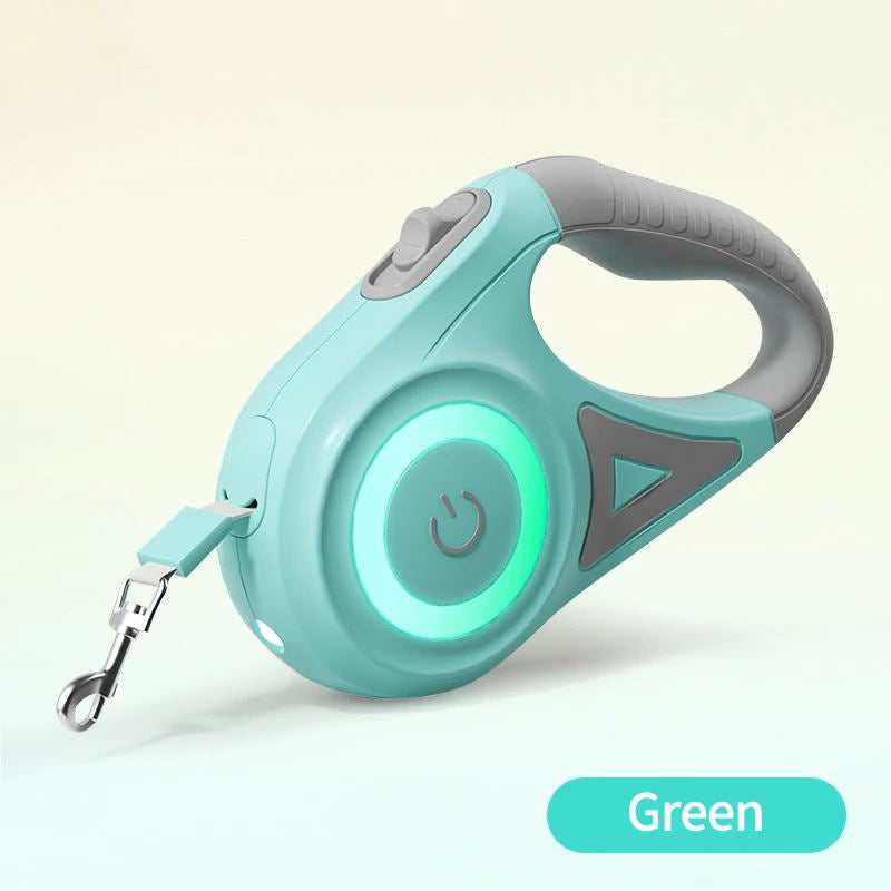 Belro retractable dog leash with handle and adjustable cord, ideal for walking dogs in pet supplies and dog leashes category.