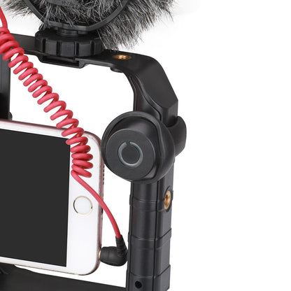 Belro smartphone video rig stabilizer with built-in light, designed for smooth filming and enhanced lighting in electronics camera accessories.