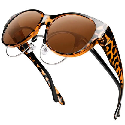 Mivoza polarized fit-over sunglasses with UV protection for glasses wearers, stylish over-glasses eyewear for driving and outdoor use.