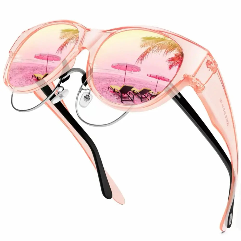 Mivoza polarized fit-over sunglasses with UV protection, stylish over-glasses design for safe driving and outdoor wear.