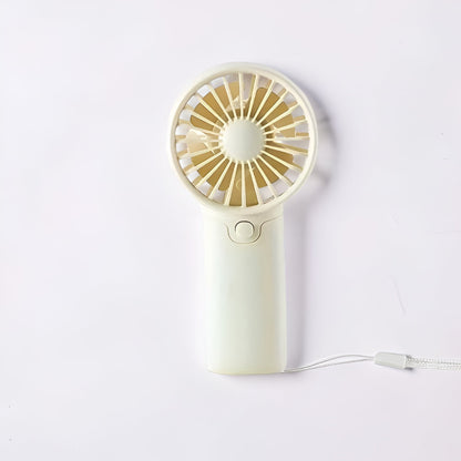DecorsDeluxe ZenWave Traveler portable mini handheld fan, battery-powered and travel-ready for personal cooling.