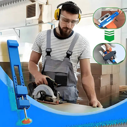 Mivoza precision cutting guide with non-slip base for straight, accurate cuts in woodworking and home improvement projects.