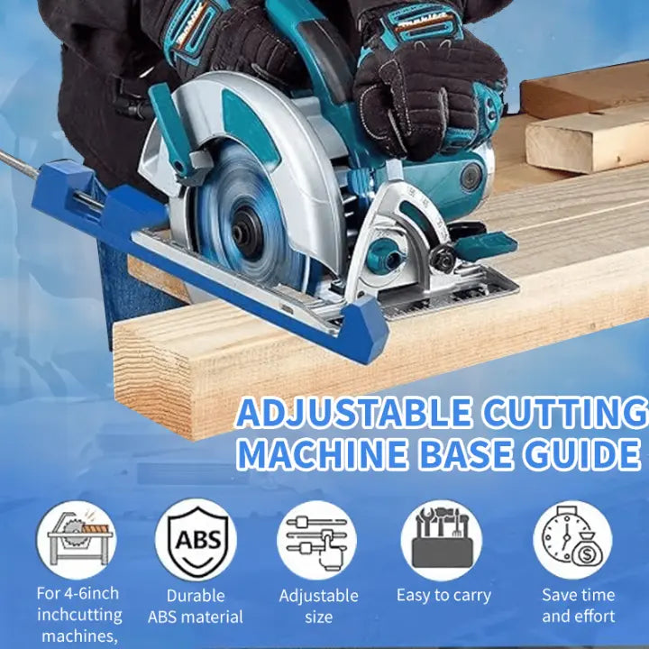 Mivoza precision cutting guide with non-slip base for straight, accurate cuts in woodworking or home improvement projects.