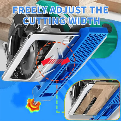 Mivoza precision cutting guide with non-slip base for straight, accurate cuts in woodworking and home improvement projects.