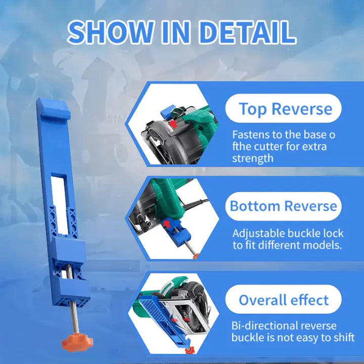 Mivoza Precision Guide for accurate, slip-resistant cutting with a straight edge, ideal for power tool guiding and DIY projects.