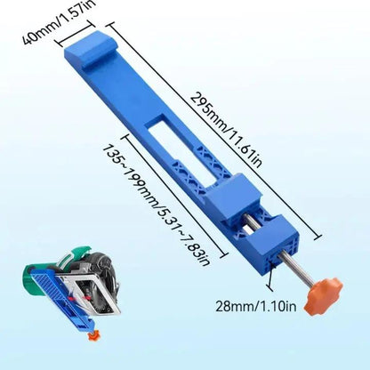 Mivoza precision cutting guide with non-slip base, showcasing adjustable guide for straight, accurate cuts in woodworking or home improvement.