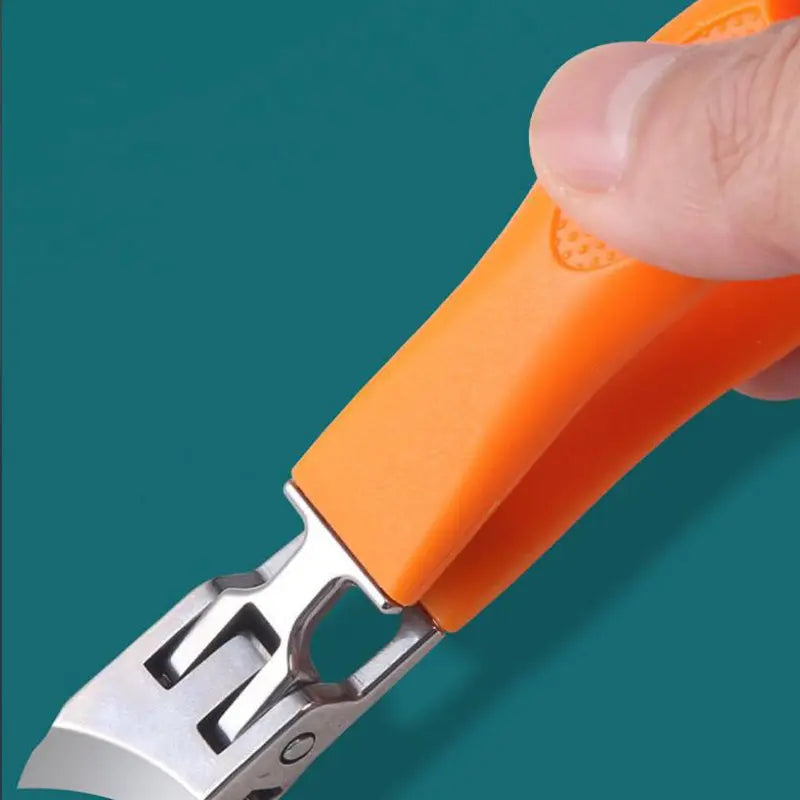 Mivoza heavy-duty nail clipper with wide handle and splash guard, ideal for thick nails, in personal care nail clipper image.