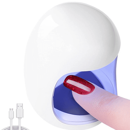 Belro fungal laser toe treatment clip-on device with UV light for nail fungus, compact and portable for at-home health and beauty care.
