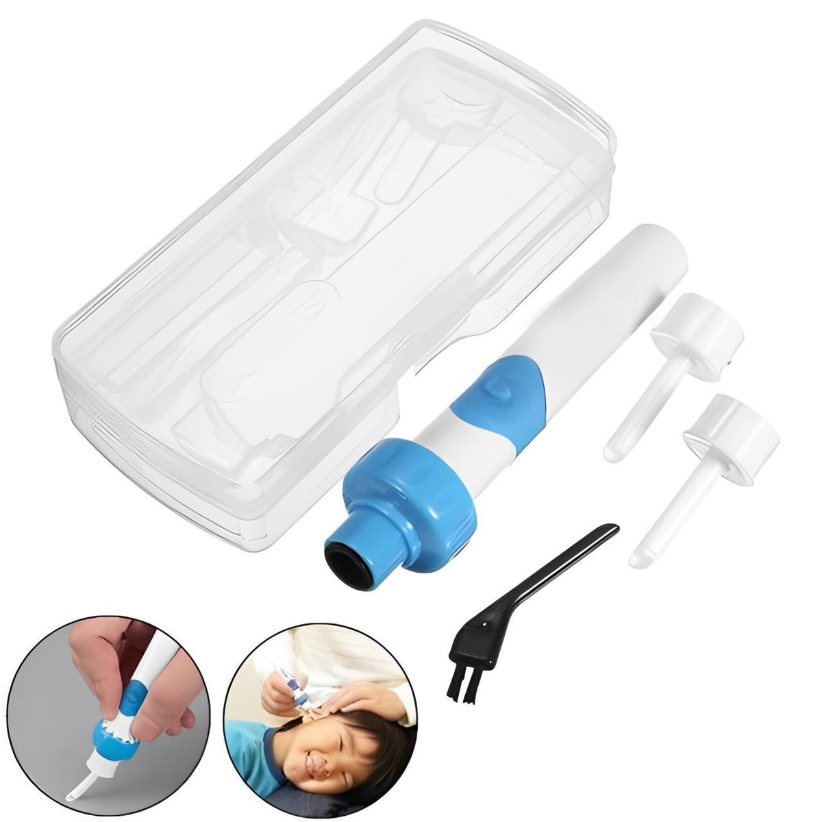 Belro ear cleaning vacuum device for safe ear hygiene, featuring a compact design and gentle suction for effective ear cleaning.