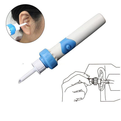 Belro ear cleaning vacuum device in white with nozzle, designed for safe ear hygiene and earwax removal.