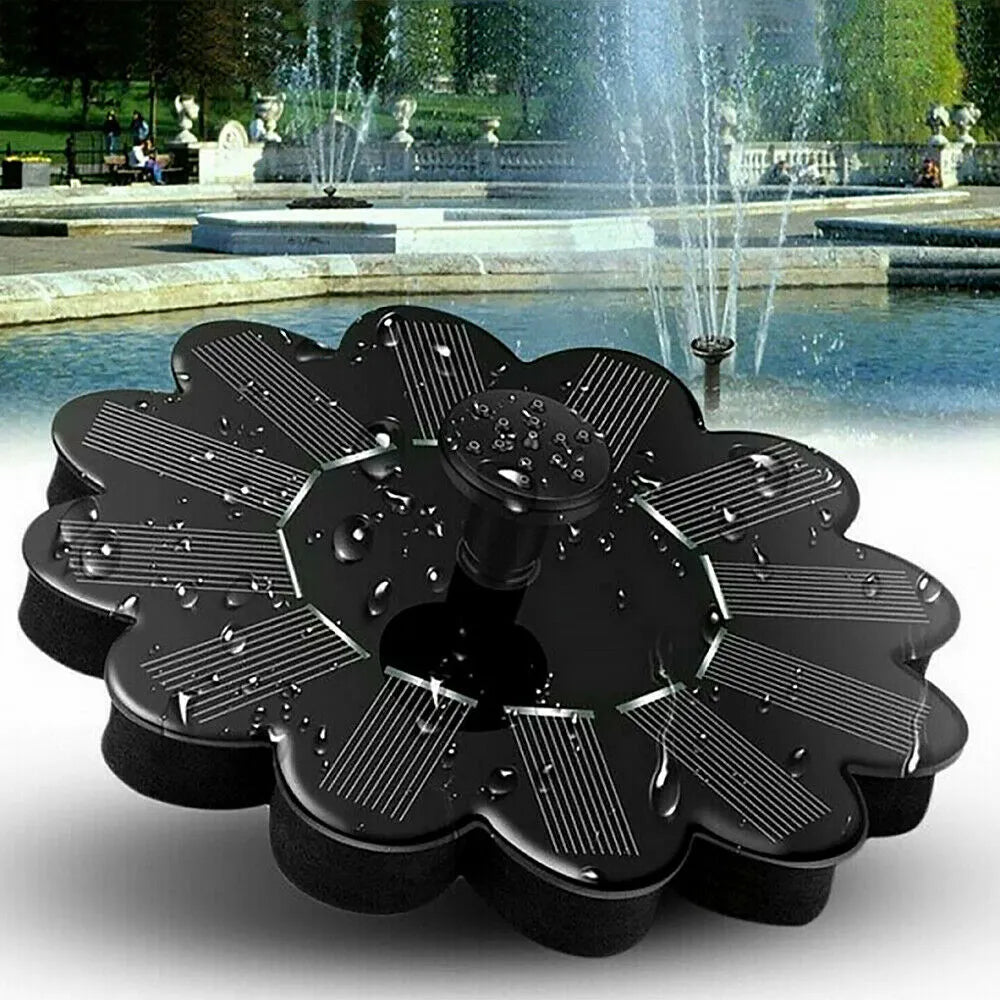 Flower-shaped water fountain from Belro, decorative pond and pool feature with floral design and flowing water.