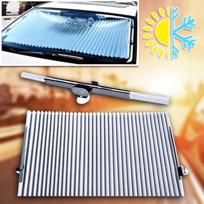 Belro car sunshade for front and side windows, providing UV protection and privacy, shown installed on vehicle windows.