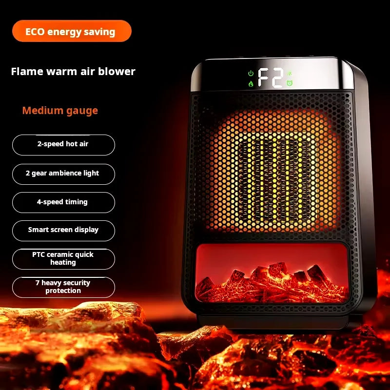 Belro energy-efficient electric heater with digital display and sleek design, ideal for fast and efficient home heating.