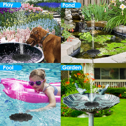 Flower-shaped water fountain from Belro for ponds and pools, featuring a decorative flower design with flowing water.