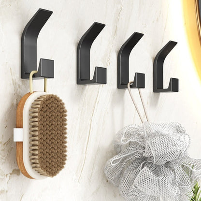 Set of five Belro self-adhesive wall hooks for coats, great for home storage and organization on walls.