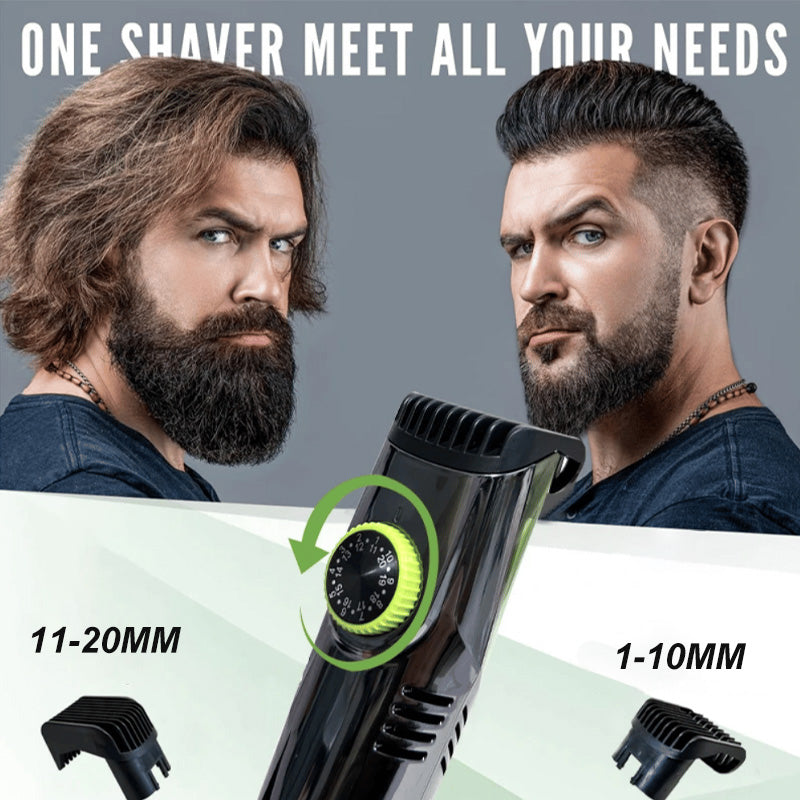 Belro waterproof vacuum beard trimmer accessory with sleek design, ideal for precise beard grooming and trimming.