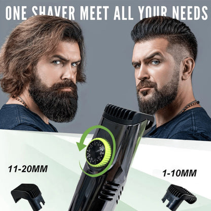 Belro waterproof vacuum beard trimmer accessory with sleek design, ideal for precise beard grooming and trimming.