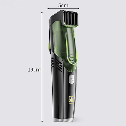 Belro waterproof vacuum beard trimmer with adjustable blades and ergonomic design, ideal for clean grooming.