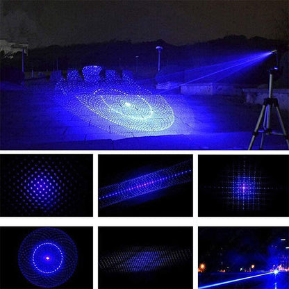 Belro laser pointer for office and stationery, compact device with red laser beam on a white background.