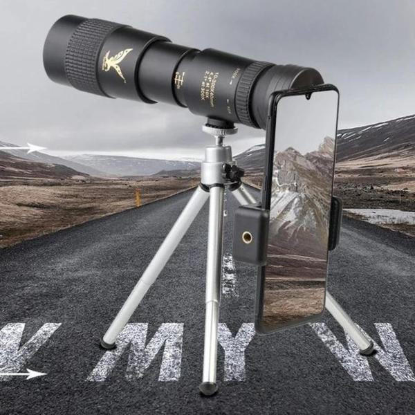 Belro high-definition waterproof monocular telescope showing detailed view of lens and rugged exterior for outdoor use.