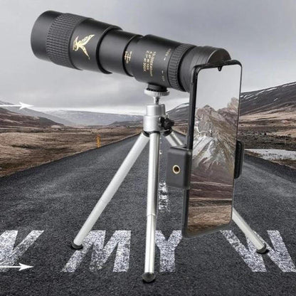 Belro high-definition waterproof monocular telescope showing detailed view of lens and rugged exterior for outdoor use.