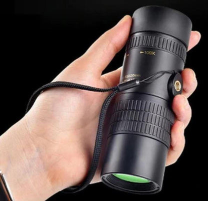 Belro high-definition waterproof monocular telescope showing detailed optics and compact design for outdoor observation.