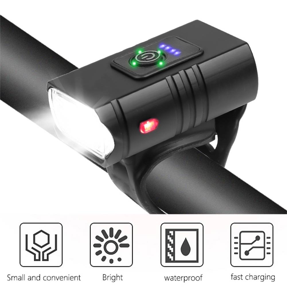 Belro bike headlights and taillights set with LED lights mounted on a bike for enhanced visibility during night riding