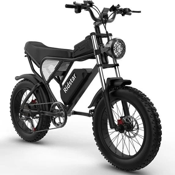 Casavibeo Ridstar Q20 48V fat tire electric mountain bike with LCD display and waterproof frame, ready for off-road riding