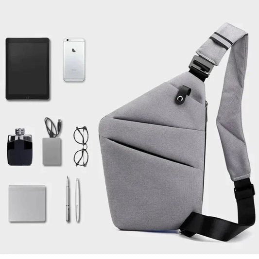 Belro anti-theft travel bag with secure zippers and padded straps, designed for safe and comfortable travel.