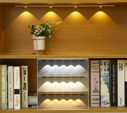 Belro Indoor LED Motion Sensor Lamp mounted on wall, bright white light, designed for home and garden outdoor security lighting.