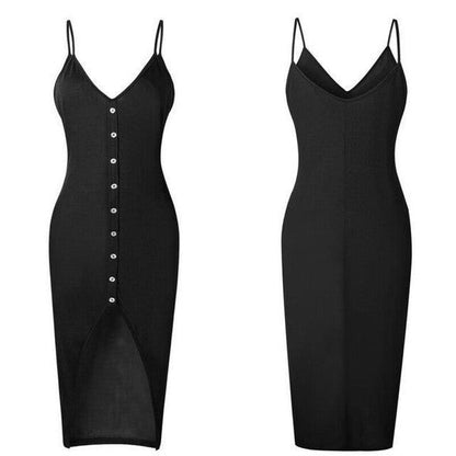 Belro strapless button-down dress in lightweight fabric, featuring a fitted bodice and flowing skirt for elegant summer wear.