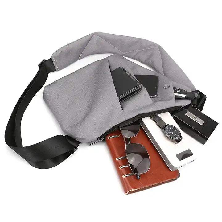 Belro anti-theft travel bag with secure zipper and padded straps, designed for safe and comfortable luggage travel.