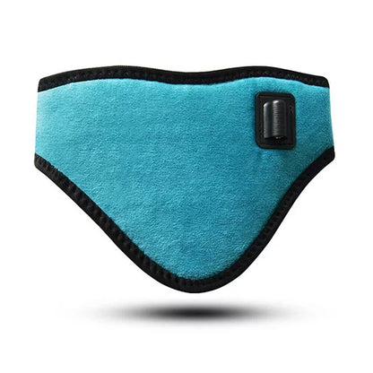 Belro electrically heated neck support accessory with adjustable suspenders, designed to provide warmth and comfort.