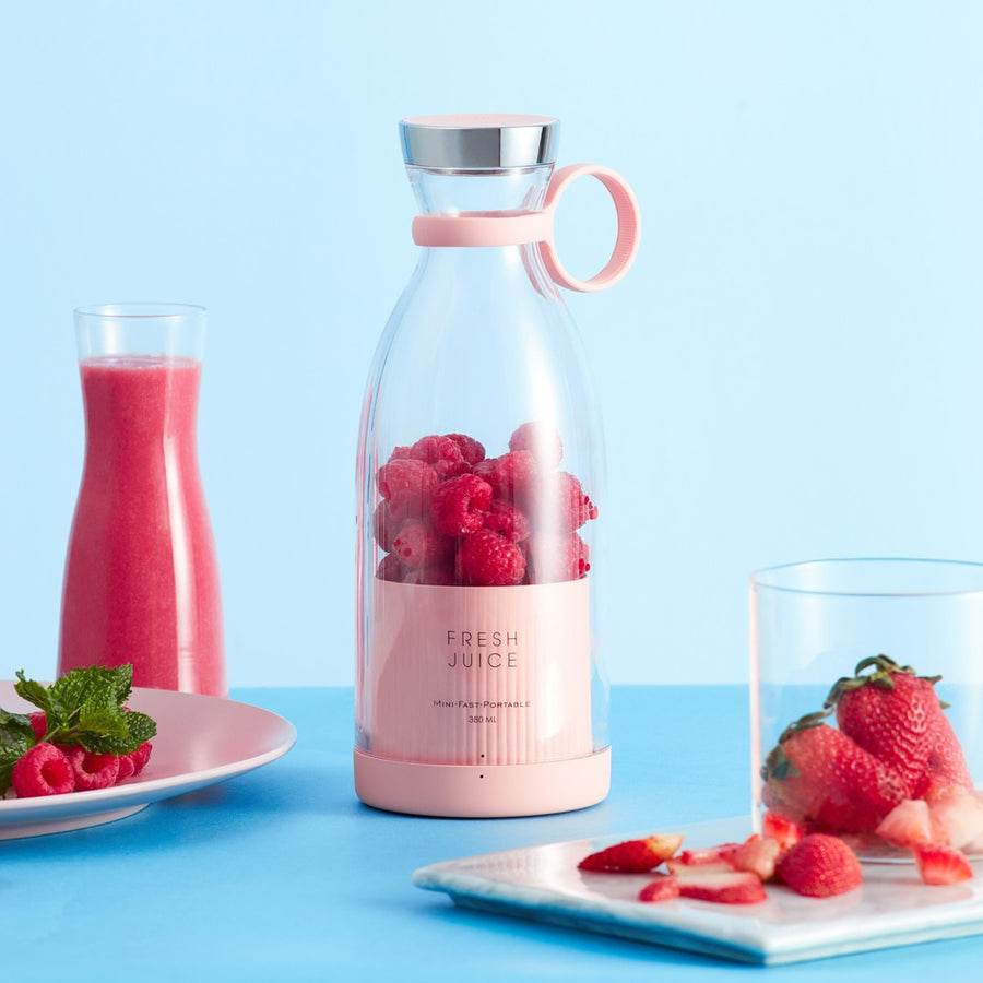 Belro portable electric fruit mixer and juicer blender with sleek design and control buttons for quick smoothies and juice.