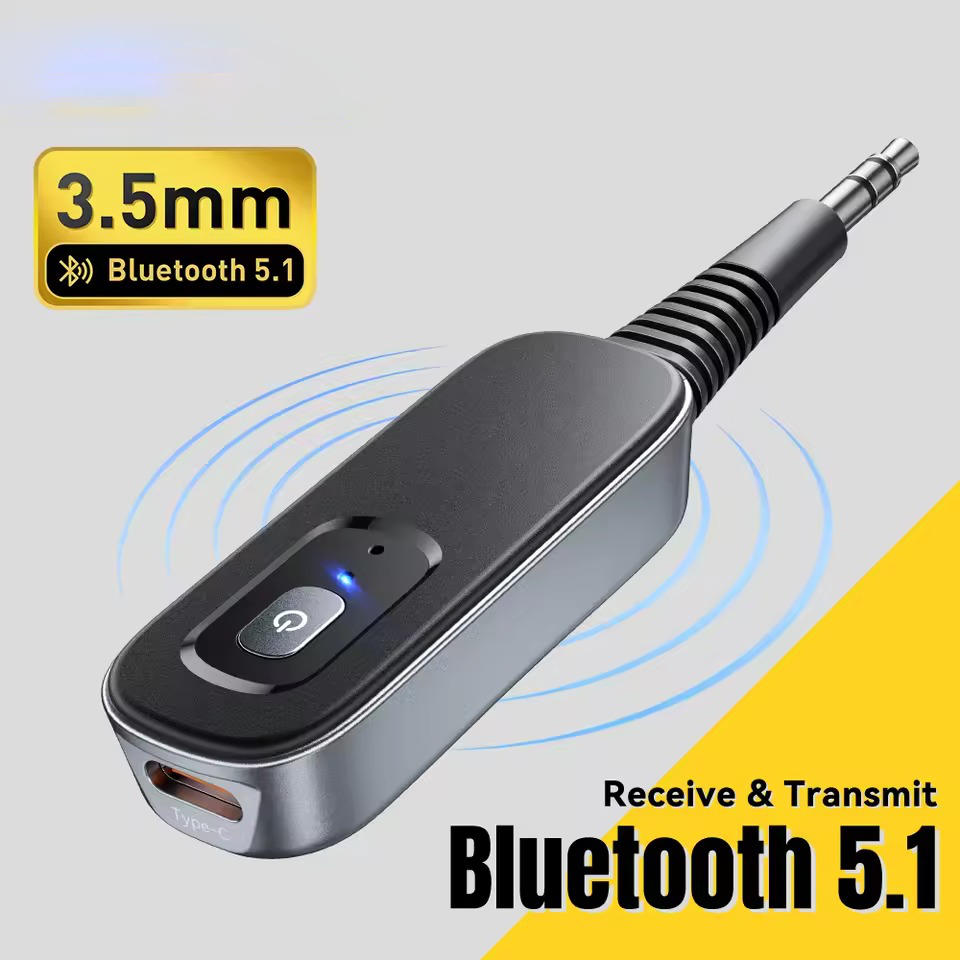 Belro Bluetooth wireless adapter for electronics and audio devices, compact black device with USB connectivity.