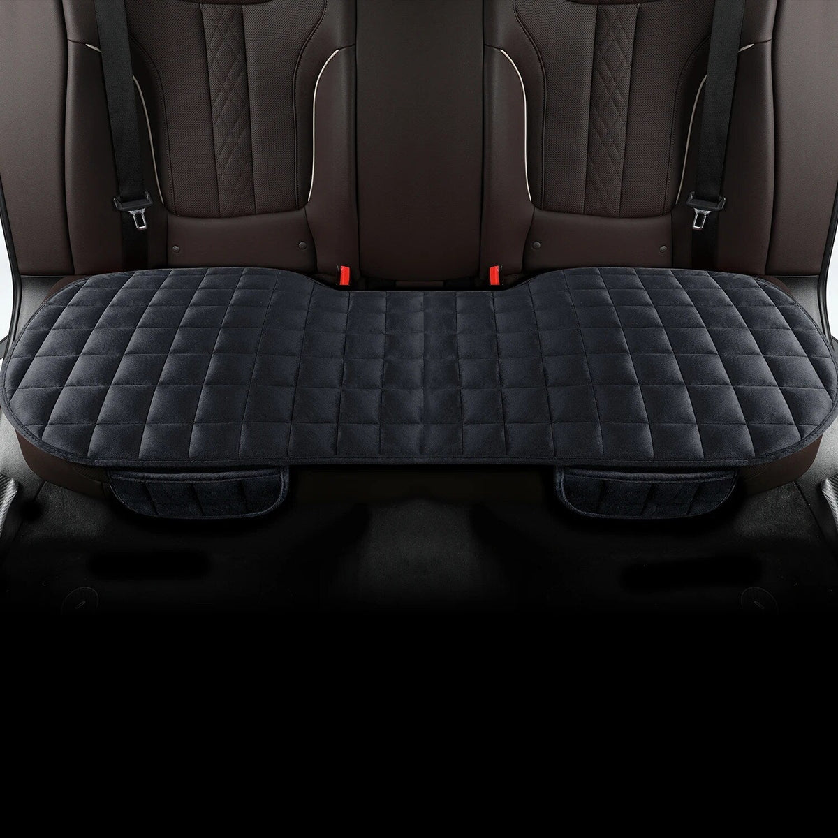 Belro premium car backseat cushion full cover showing ergonomic design and supportive fabric for back comfort during travel