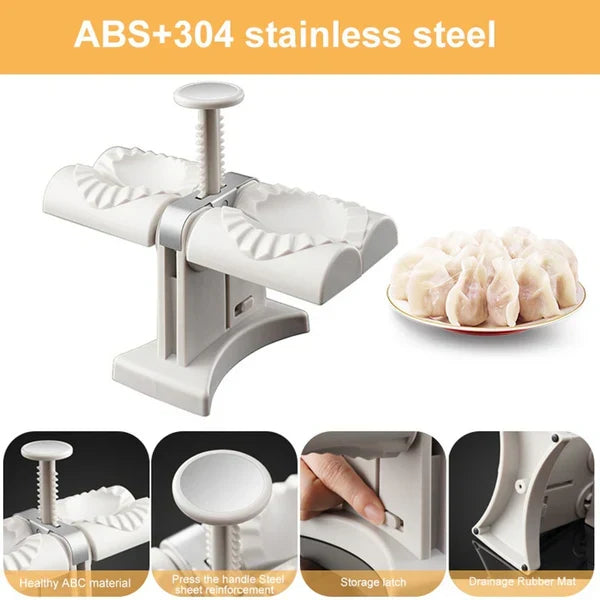 Belro double head automatic dumpling maker mold for easy, consistent dumpling shaping in the kitchen.