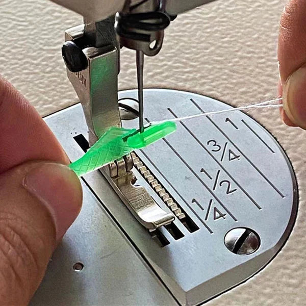 Belro Easy Threader Fish Type sewing machine needle threader for men's clothing, compact tool for easy threading.