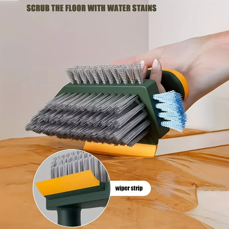 Mivoza grout cleaning brush set of 2 with 4-in-1 design for tiles and glass, ideal for scrubbing grout and gaps effectively.