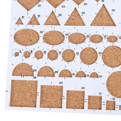 Belro DIY paper quilling template for clothing design, featuring intricate paper strips and shaping tools for creative projects.
