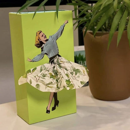Belro Flying Skirt Tissue Box designed as men's clothing accessory with a unique flying skirt style, shown in the image.