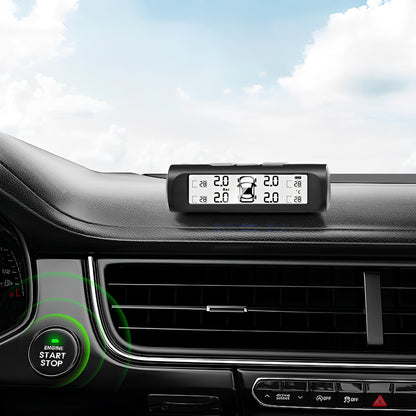 Belro automotive tire pressure monitoring sensor system with electronic sensors and display for vehicle tire pressure monitoring.