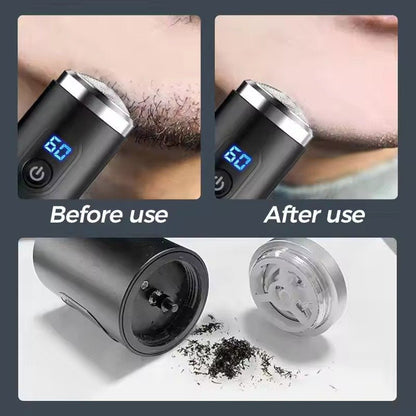 Belro mini portable electric shaver with sleek compact design for personal grooming and easy travel use.