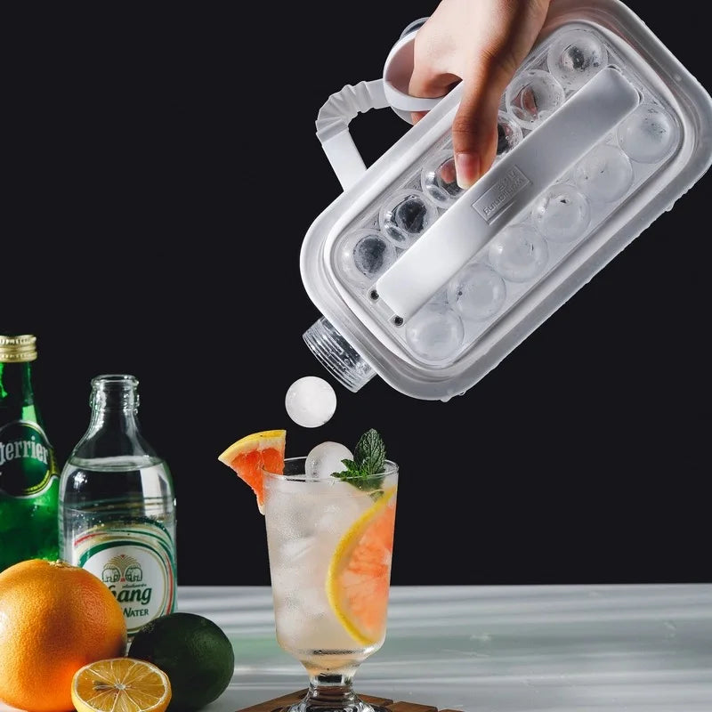 Belro Ice Ball Maker kettle for home and kitchen, featuring a sleek design for making round ice balls in a kitchen setting.